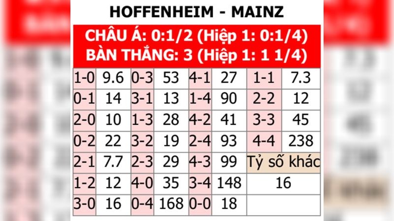 Phân Tích Phong Độ Gần Đây của Soi kèo bóng đá Hoffenheim vs Mainz 05